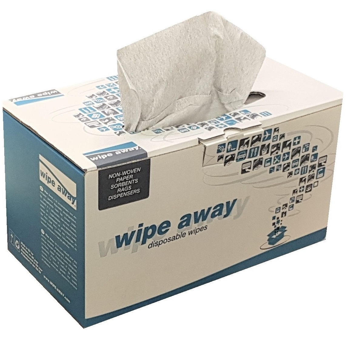 Heavy Duty Lint Free Wipes Grey 260 Wipes/Case 42x36cm